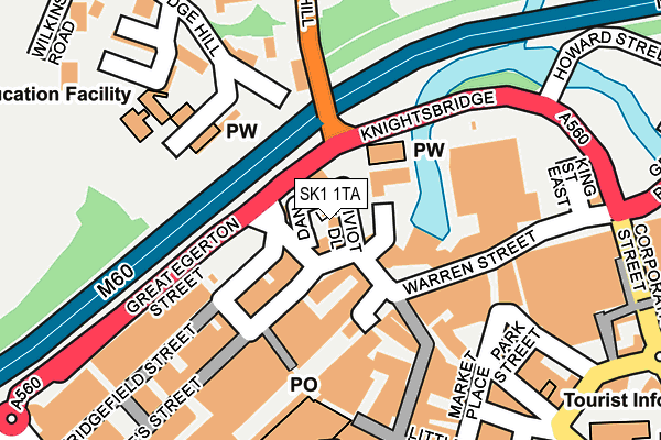 SK1 1TA map - OS OpenMap – Local (Ordnance Survey) SK1 1TA map - OS OpenMap – Local (Ordnance Survey)
