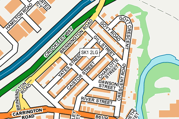 SK1 2LG map - OS OpenMap – Local (Ordnance Survey)