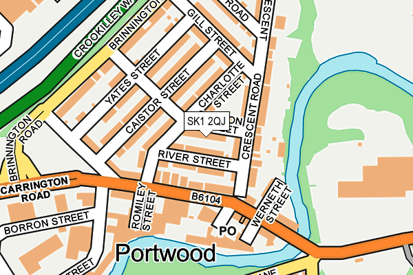 SK1 2QJ map - OS OpenMap – Local (Ordnance Survey) SK1 2QJ map - OS OpenMap – Local (Ordnance Survey)