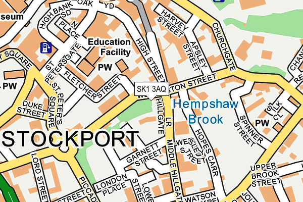 SK1 3AQ map - OS OpenMap – Local (Ordnance Survey)