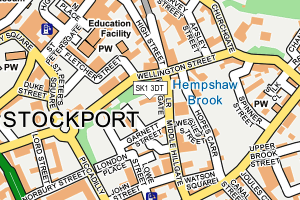 SK1 3DT map - OS OpenMap – Local (Ordnance Survey) SK1 3DT map - OS OpenMap – Local (Ordnance Survey)