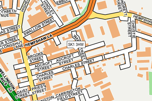 SK1 3HW map - OS OpenMap – Local (Ordnance Survey) SK1 3HW map - OS OpenMap – Local (Ordnance Survey)