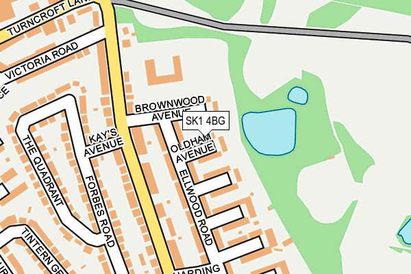 SK1 4BG map - OS OpenMap – Local (Ordnance Survey) SK1 4BG map - OS OpenMap – Local (Ordnance Survey)