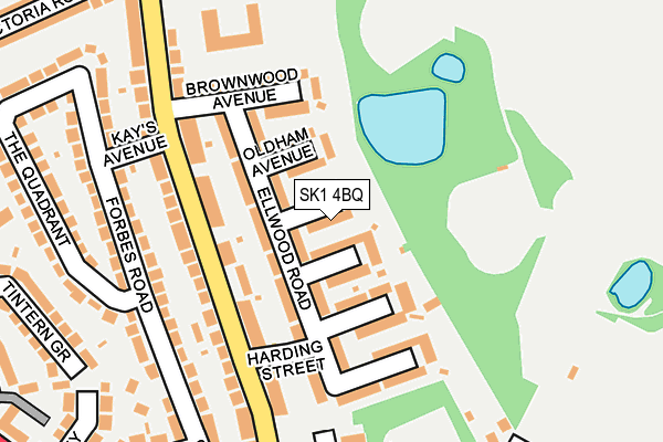 SK1 4BQ map - OS OpenMap – Local (Ordnance Survey) SK1 4BQ map - OS OpenMap – Local (Ordnance Survey)