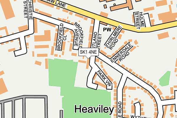 SK1 4NE map - OS OpenMap – Local (Ordnance Survey)