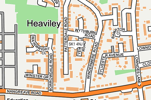 SK1 4NJ map - OS OpenMap – Local (Ordnance Survey)