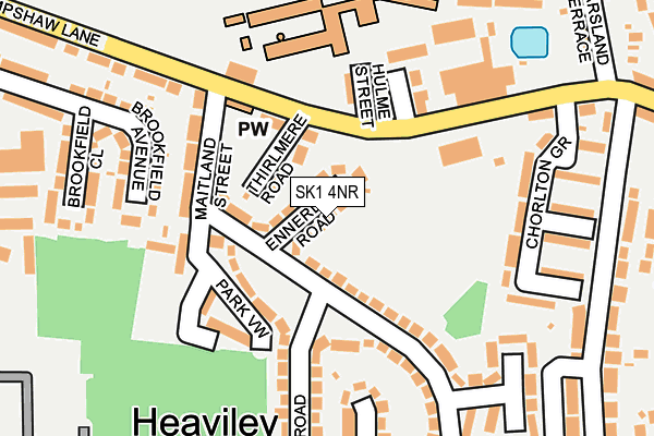 SK1 4NR map - OS OpenMap – Local (Ordnance Survey)