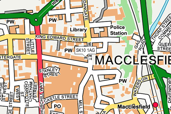 SK10 1AG map - OS OpenMap – Local (Ordnance Survey)