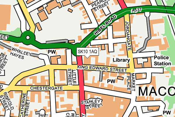 SK10 1AQ map - OS OpenMap – Local (Ordnance Survey)