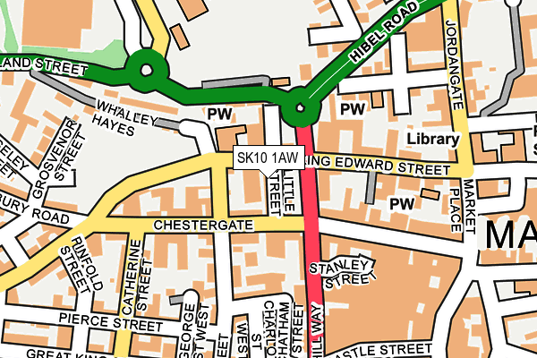 SK10 1AW map - OS OpenMap – Local (Ordnance Survey) SK10 1AW map - OS OpenMap – Local (Ordnance Survey)