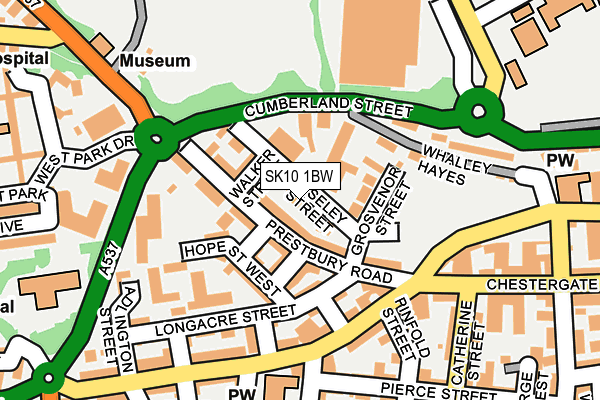 SK10 1BW map - OS OpenMap – Local (Ordnance Survey) SK10 1BW map - OS OpenMap – Local (Ordnance Survey)