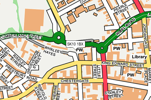 SK10 1BX map - OS OpenMap – Local (Ordnance Survey)