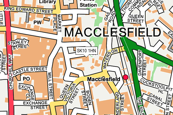 SK10 1HN map - OS OpenMap – Local (Ordnance Survey)