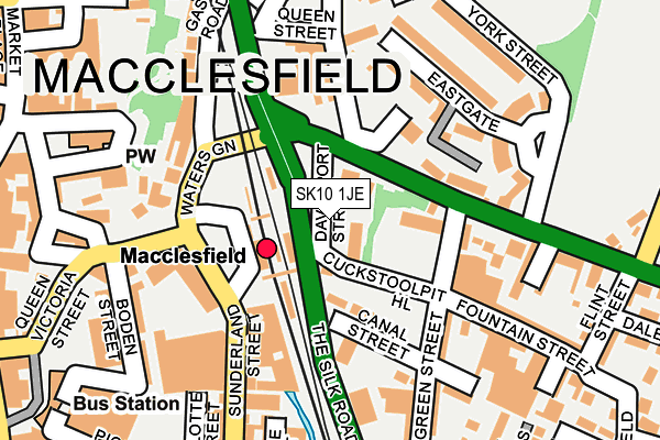 SK10 1JE map - OS OpenMap – Local (Ordnance Survey)