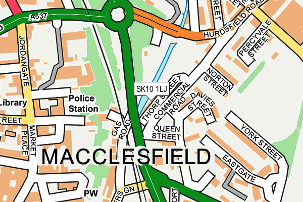 SK10 1LJ map - OS OpenMap – Local (Ordnance Survey)