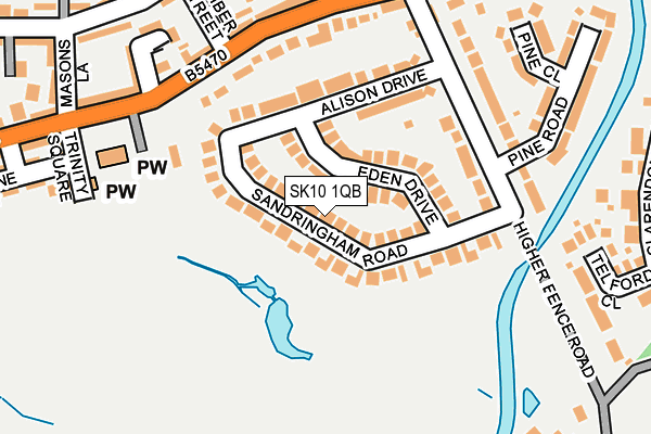 SK10 1QB map - OS OpenMap – Local (Ordnance Survey) SK10 1QB map - OS OpenMap – Local (Ordnance Survey)