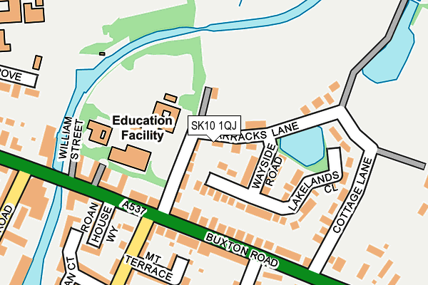 SK10 1QJ map - OS OpenMap – Local (Ordnance Survey) SK10 1QJ map - OS OpenMap – Local (Ordnance Survey)
