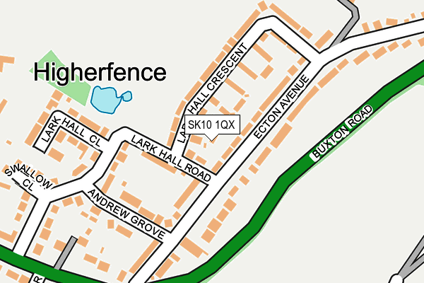 SK10 1QX map - OS OpenMap – Local (Ordnance Survey)
