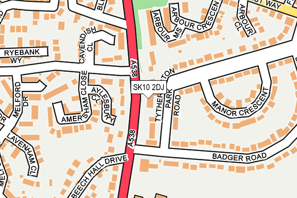 SK10 2DJ map - OS OpenMap – Local (Ordnance Survey) SK10 2DJ map - OS OpenMap – Local (Ordnance Survey)