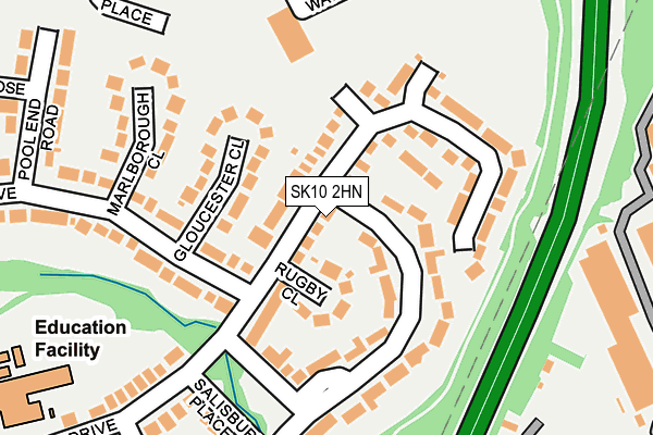 SK10 2HN map - OS OpenMap – Local (Ordnance Survey) SK10 2HN map - OS OpenMap – Local (Ordnance Survey)