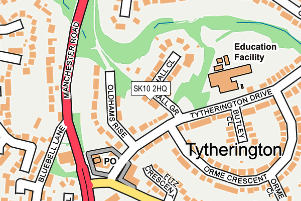 SK10 2HQ map - OS OpenMap – Local (Ordnance Survey) SK10 2HQ map - OS OpenMap – Local (Ordnance Survey)