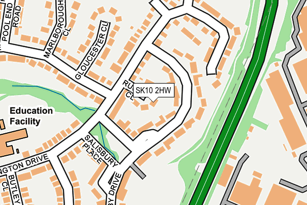 SK10 2HW map - OS OpenMap – Local (Ordnance Survey) SK10 2HW map - OS OpenMap – Local (Ordnance Survey)