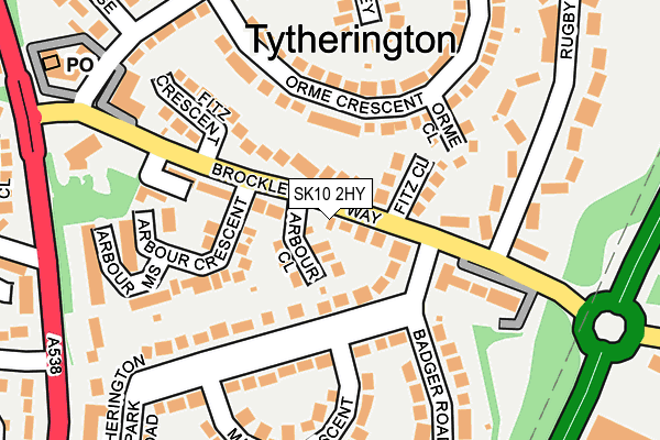 SK10 2HY map - OS OpenMap – Local (Ordnance Survey) SK10 2HY map - OS OpenMap – Local (Ordnance Survey)
