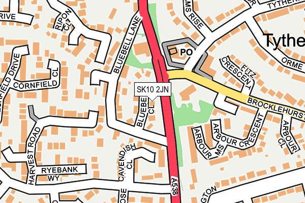 SK10 2JN map - OS OpenMap – Local (Ordnance Survey) SK10 2JN map - OS OpenMap – Local (Ordnance Survey)