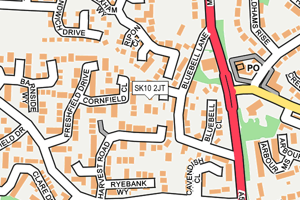 SK10 2JT map - OS OpenMap – Local (Ordnance Survey) SK10 2JT map - OS OpenMap – Local (Ordnance Survey)