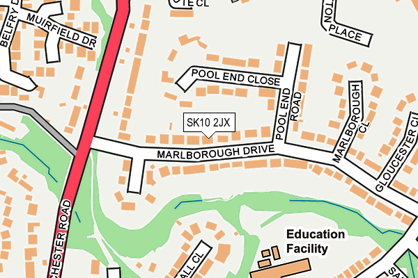 SK10 2JX map - OS OpenMap – Local (Ordnance Survey) SK10 2JX map - OS OpenMap – Local (Ordnance Survey)