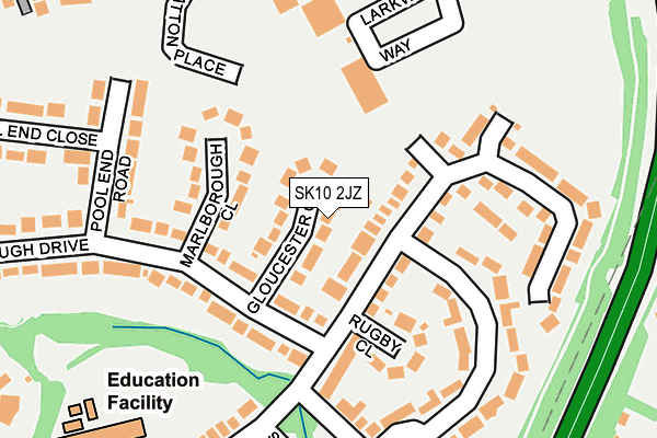 SK10 2JZ map - OS OpenMap – Local (Ordnance Survey) SK10 2JZ map - OS OpenMap – Local (Ordnance Survey)