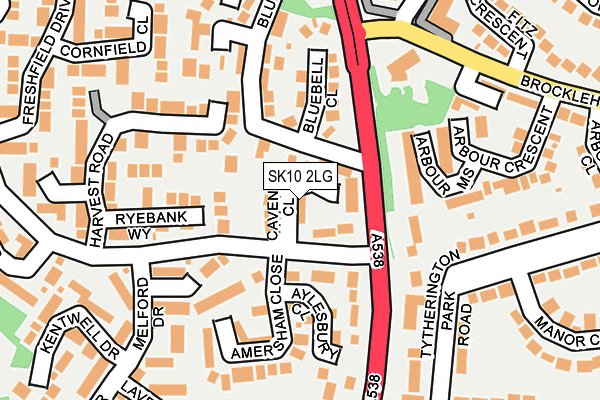 SK10 2LG map - OS OpenMap – Local (Ordnance Survey) SK10 2LG map - OS OpenMap – Local (Ordnance Survey)