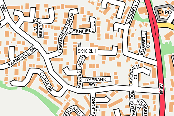 SK10 2LH map - OS OpenMap – Local (Ordnance Survey) SK10 2LH map - OS OpenMap – Local (Ordnance Survey)