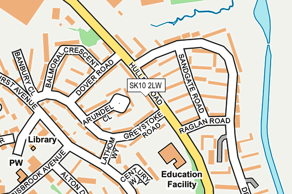 SK10 2LW map - OS OpenMap – Local (Ordnance Survey) SK10 2LW map - OS OpenMap – Local (Ordnance Survey)