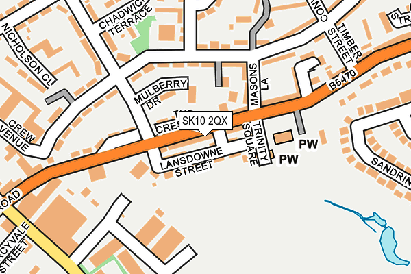 SK10 2QX map - OS OpenMap – Local (Ordnance Survey) SK10 2QX map - OS OpenMap – Local (Ordnance Survey)