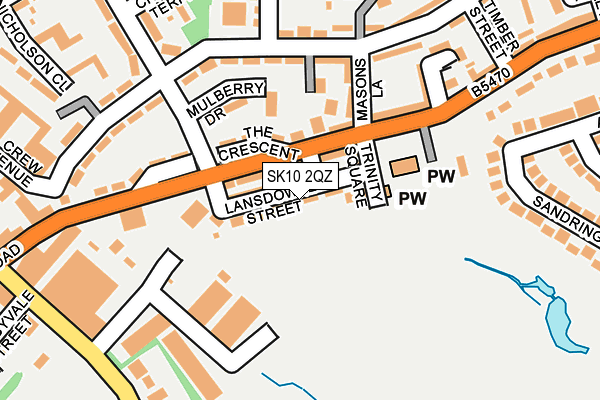 SK10 2QZ map - OS OpenMap – Local (Ordnance Survey) SK10 2QZ map - OS OpenMap – Local (Ordnance Survey)