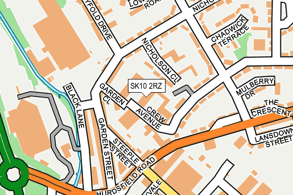 SK10 2RZ map - OS OpenMap – Local (Ordnance Survey) SK10 2RZ map - OS OpenMap – Local (Ordnance Survey)