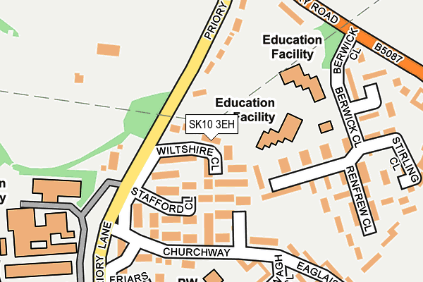 SK10 3EH map - OS OpenMap – Local (Ordnance Survey)