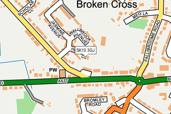 SK10 3GJ map - OS OpenMap – Local (Ordnance Survey)
