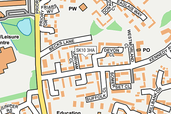 SK10 3HA map - OS OpenMap – Local (Ordnance Survey) SK10 3HA map - OS OpenMap – Local (Ordnance Survey)