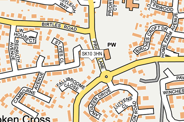 SK10 3HN map - OS OpenMap – Local (Ordnance Survey)
