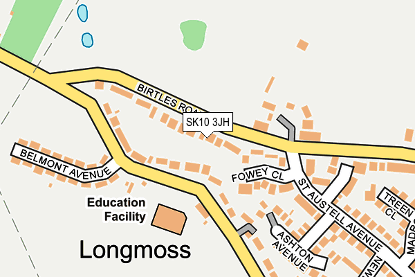 SK10 3JH map - OS OpenMap – Local (Ordnance Survey) SK10 3JH map - OS OpenMap – Local (Ordnance Survey)