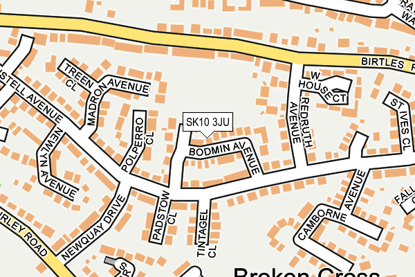 SK10 3JU map - OS OpenMap – Local (Ordnance Survey)