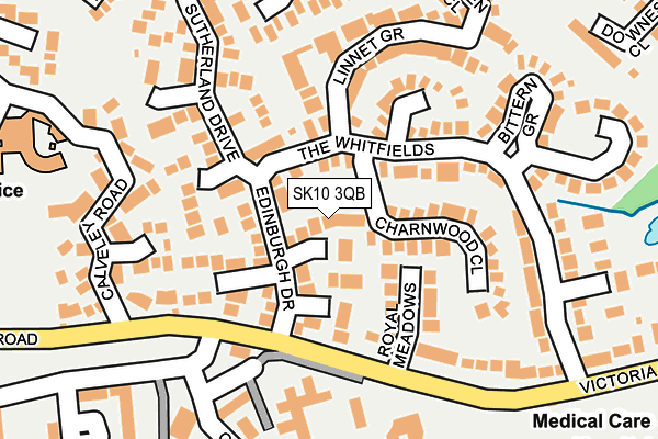 SK10 3QB map - OS OpenMap – Local (Ordnance Survey) SK10 3QB map - OS OpenMap – Local (Ordnance Survey)