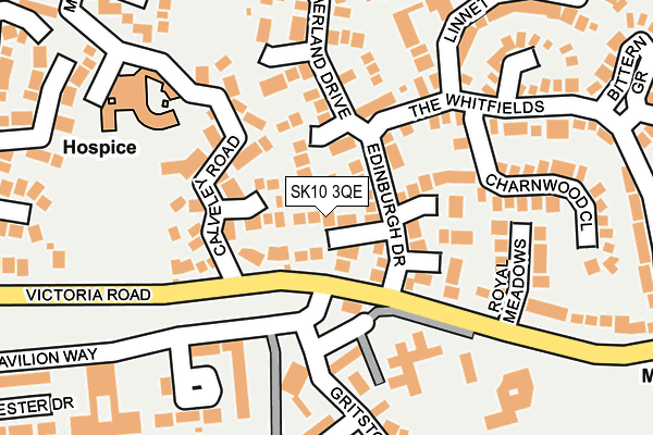 SK10 3QE map - OS OpenMap – Local (Ordnance Survey)