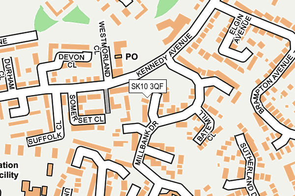 SK10 3QF map - OS OpenMap – Local (Ordnance Survey) SK10 3QF map - OS OpenMap – Local (Ordnance Survey)