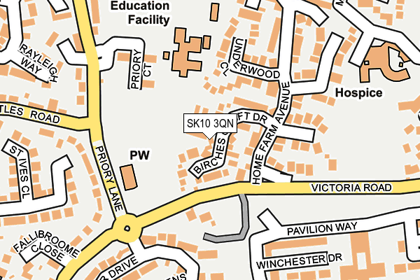 SK10 3QN map - OS OpenMap – Local (Ordnance Survey)