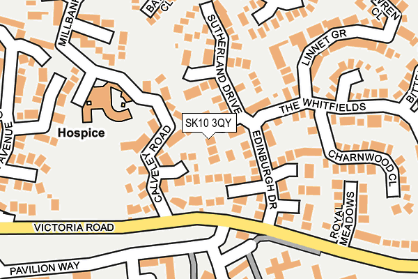 SK10 3QY map - OS OpenMap – Local (Ordnance Survey)