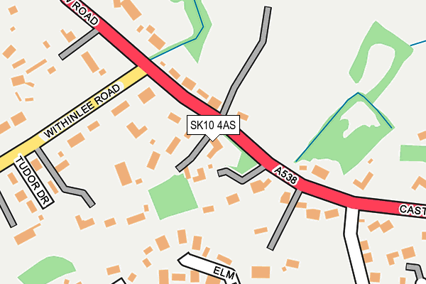SK10 4AS map - OS OpenMap – Local (Ordnance Survey)