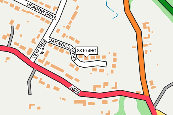 SK10 4HG map - OS OpenMap – Local (Ordnance Survey) SK10 4HG map - OS OpenMap – Local (Ordnance Survey)